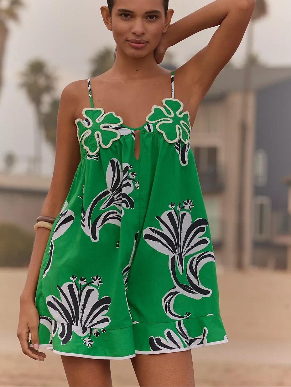 Anthropologie Suzanne Lustig x Celandine Bloom Cotton Romper Small